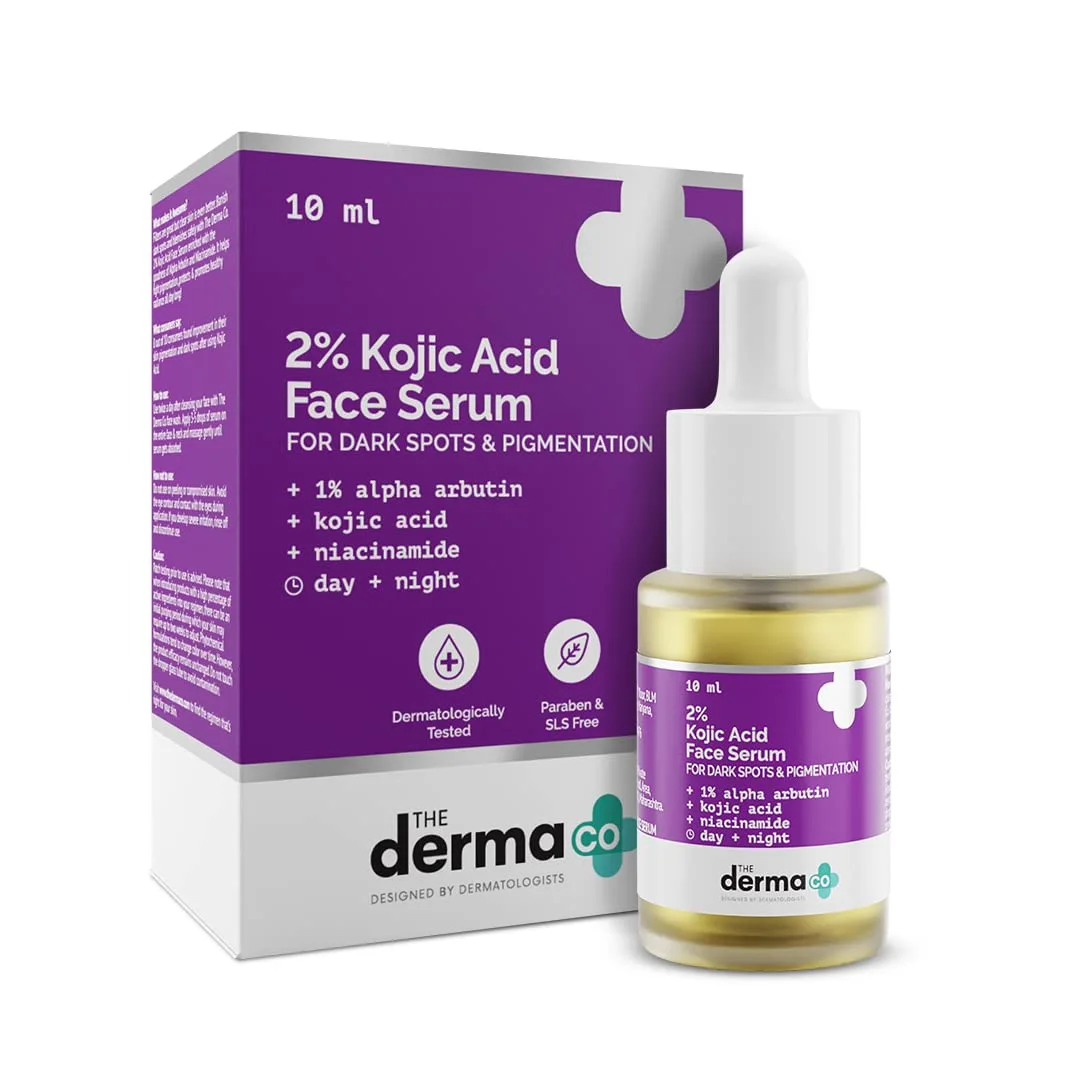 The Derma Co 2% Kojic Acid Face Serum With 1% Alpha Arbutin & Niacinamide For Dark Spots & Pigmentation - Image 8