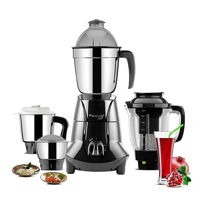 Butterfly Jet Elite Mixer Grinder 750W 4 Jars Grey Butterfly Jet Elite Mixer Grinder 750W 4 Jars Grey-Pack_Size-4760g