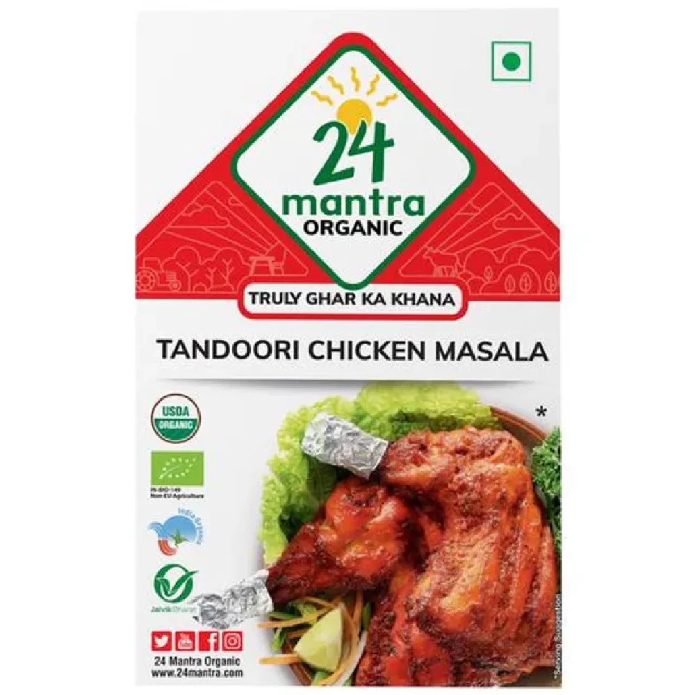 24 Mantra Organic Tandoori Chicken Masala 24 Mantra Organic Tandoori Chicken Masala-Pack Size-100 g