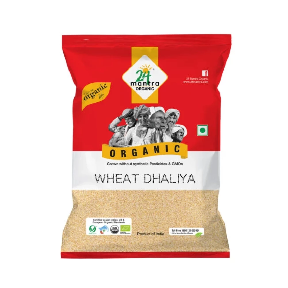 24 Mantra Organic Wheat Dhaliya 24 Mantra Organic Wheat Dhaliya-Pack Size-500 g