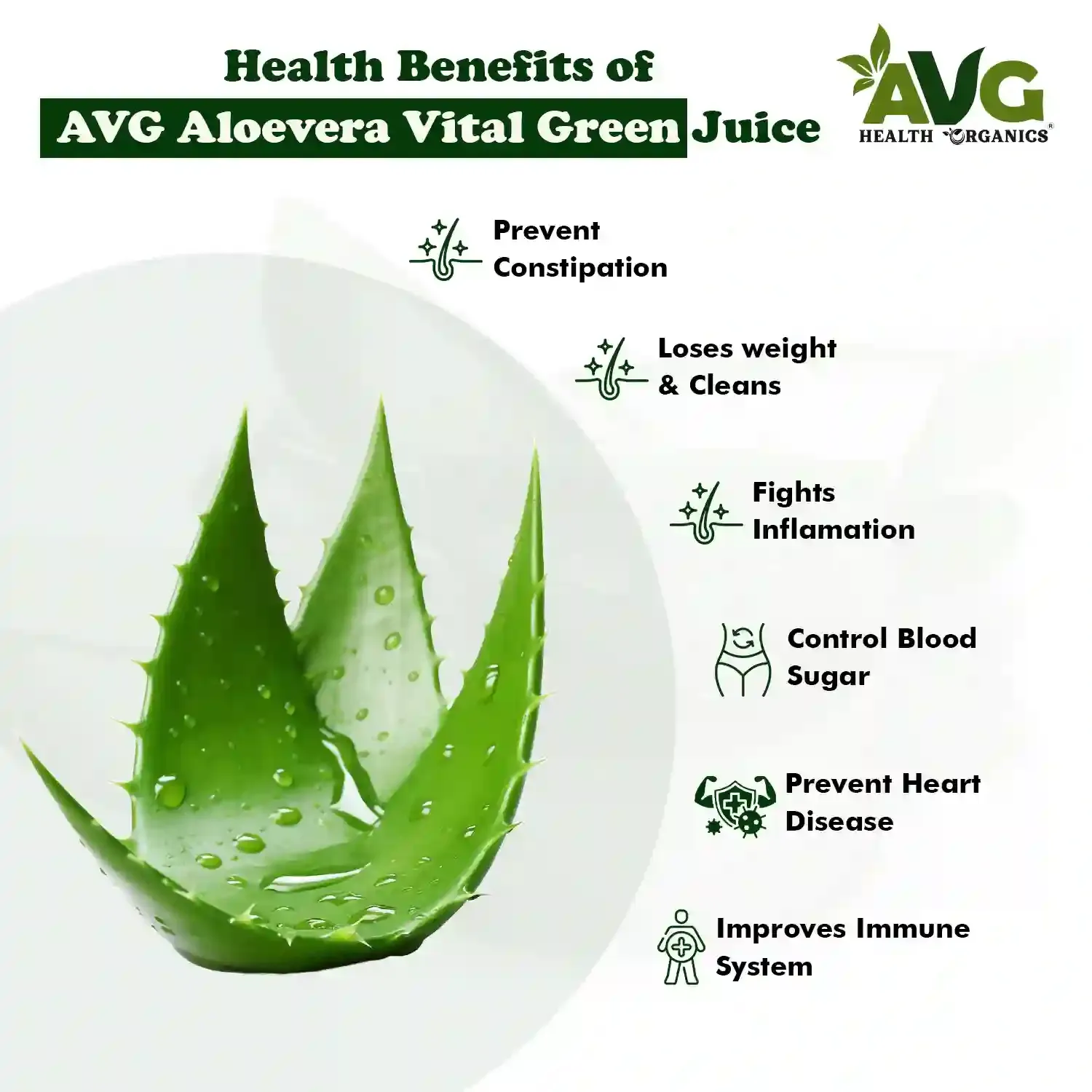 AVG Health Organics Aloevera Vital Green - Image 4