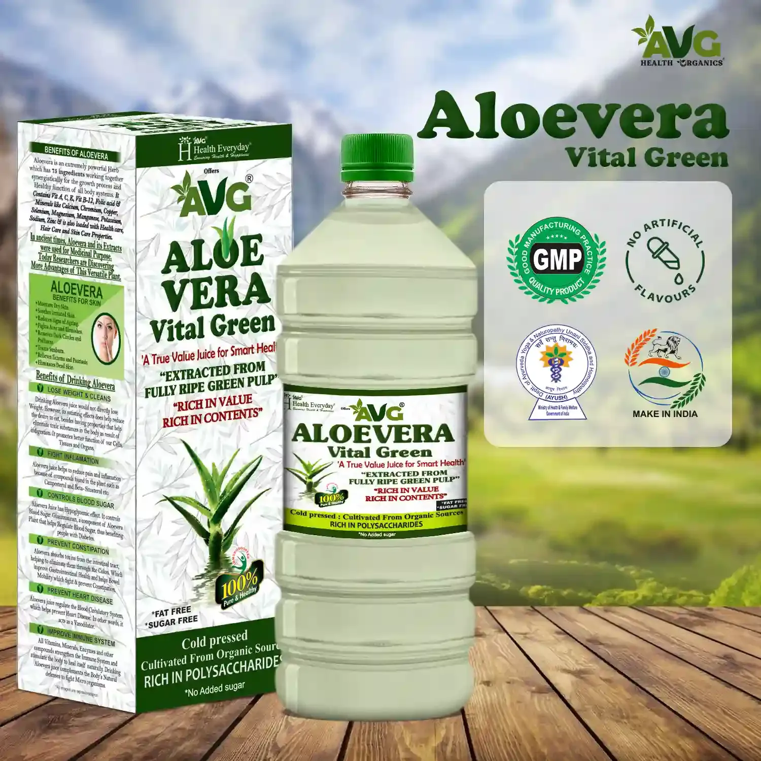 AVG Health Organics Aloevera Vital Green - Image 6