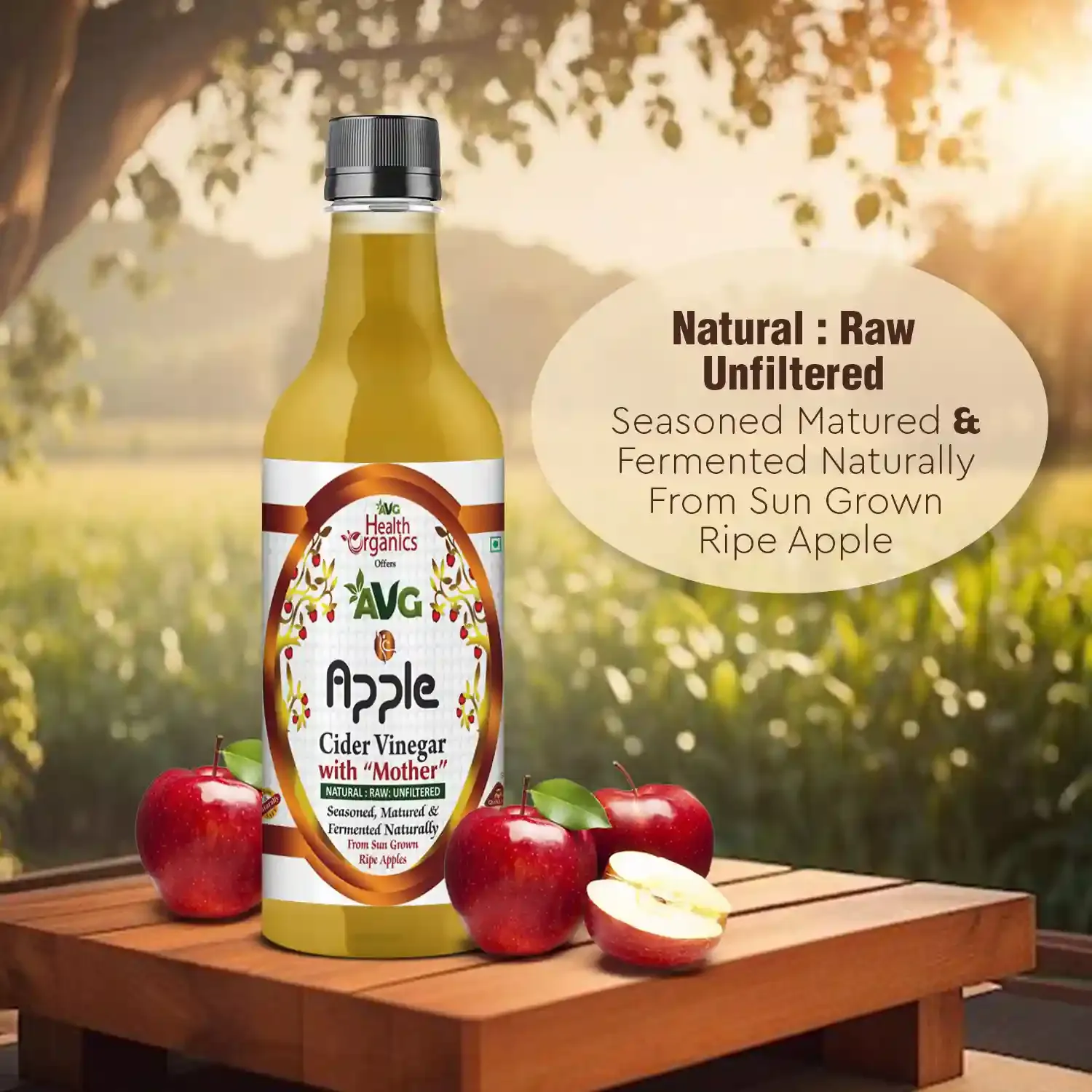 AVG Health Organics Apple Cider Vinegar With Mother - Image 4