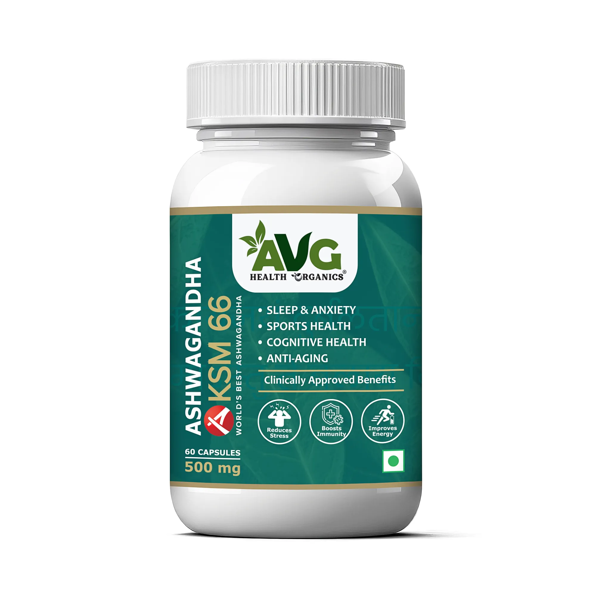 Avg Health Organics Ashwagandha Ksm 66
