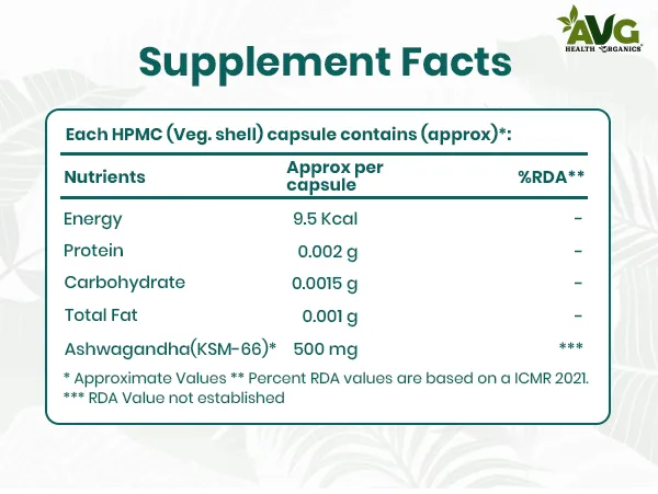 AVG Health Organics Ashwagandha KSM 66 - Image 9