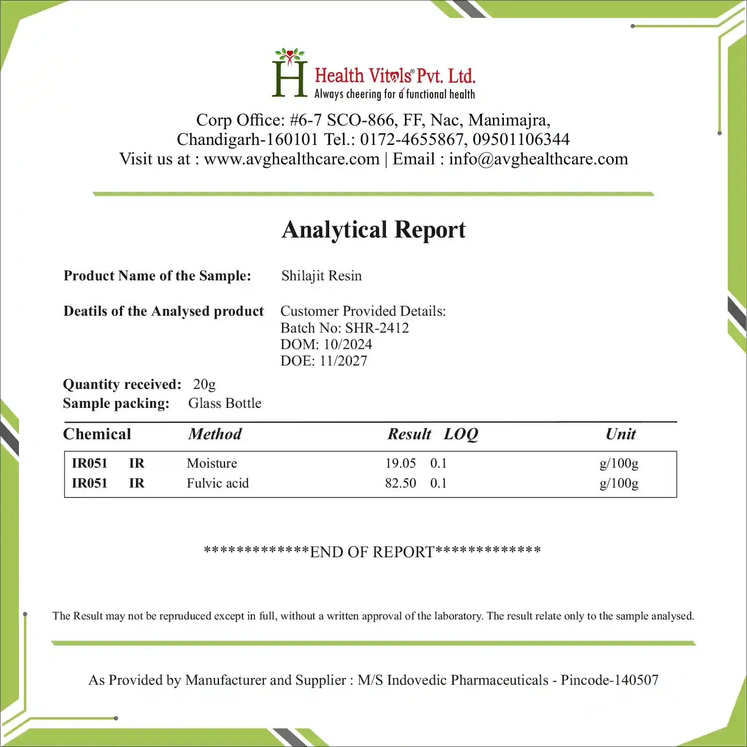 AVG Health Organics Himalayan Sj Resins - Image 10