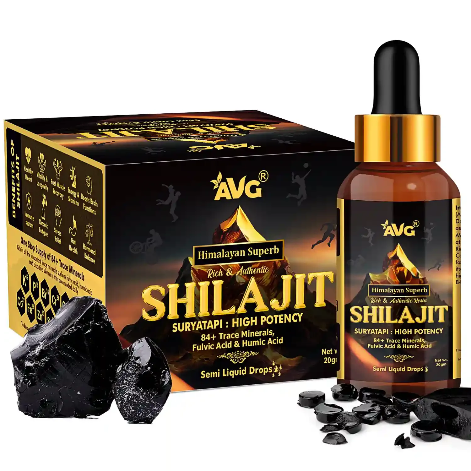 Avg Health Organics Himalayan Sj Semi Liquid Resins