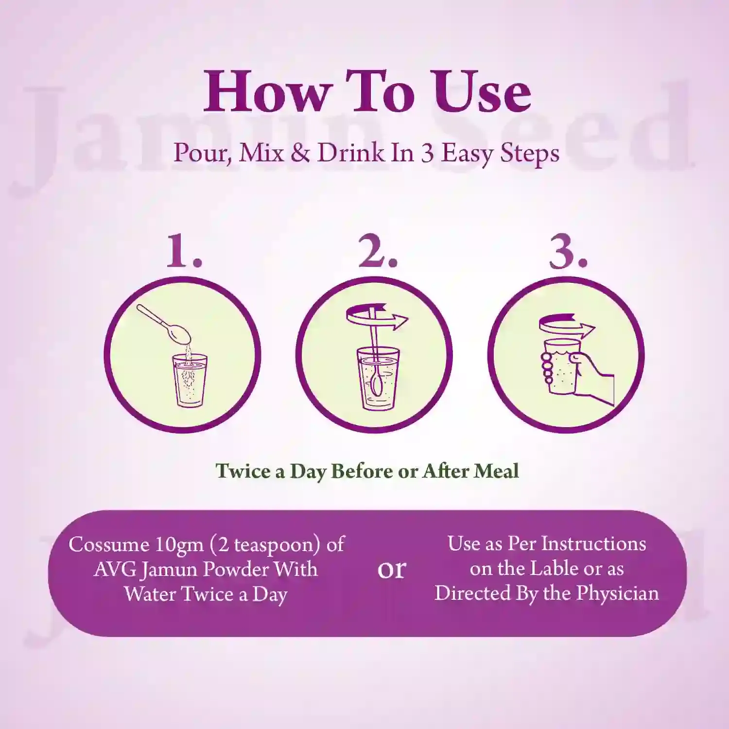 AVG Health Organics Jamun Seed Powder - Image 4