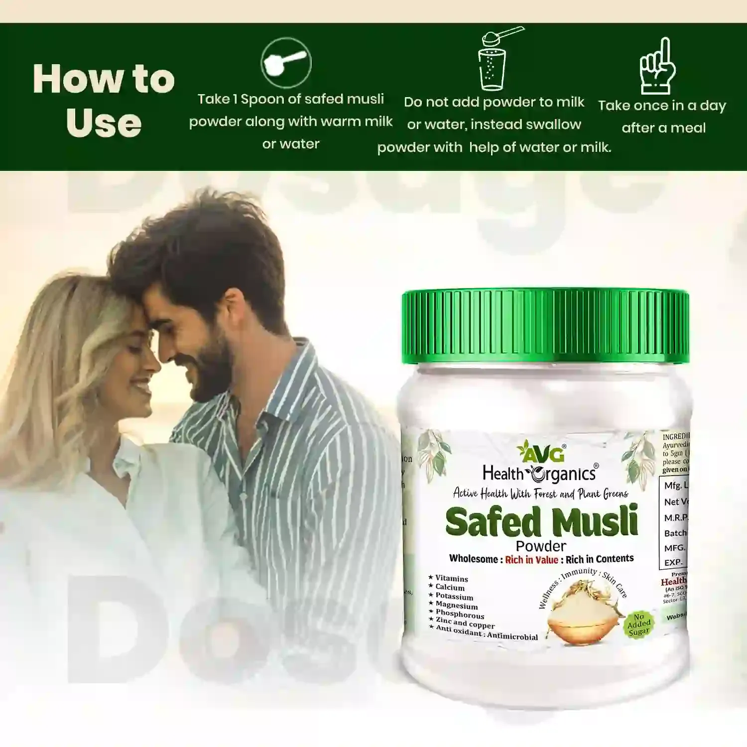 AVG Health Organics Safed Musli Powder - Image 6