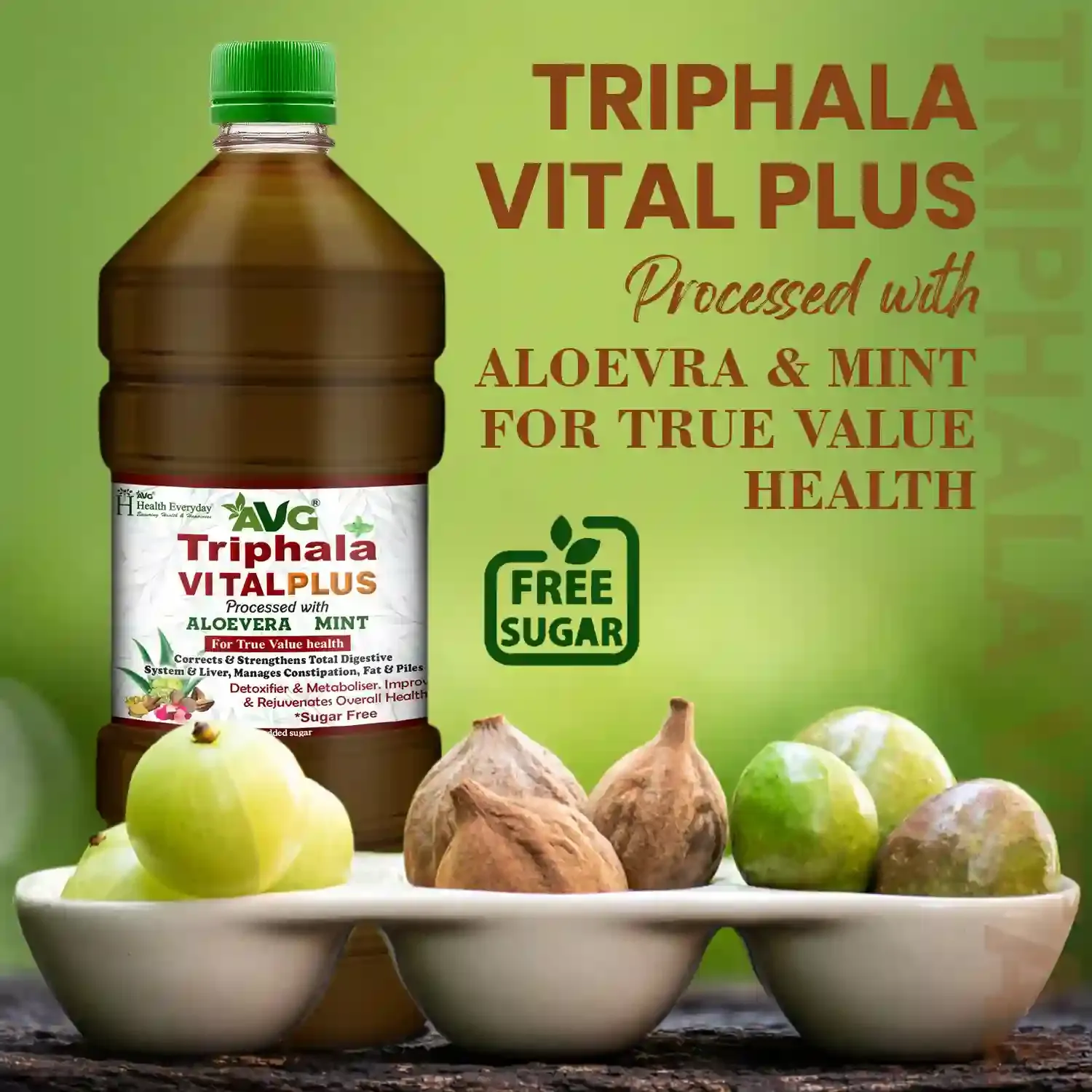 AVG Health Organics Triphala Vital Plus - Image 3