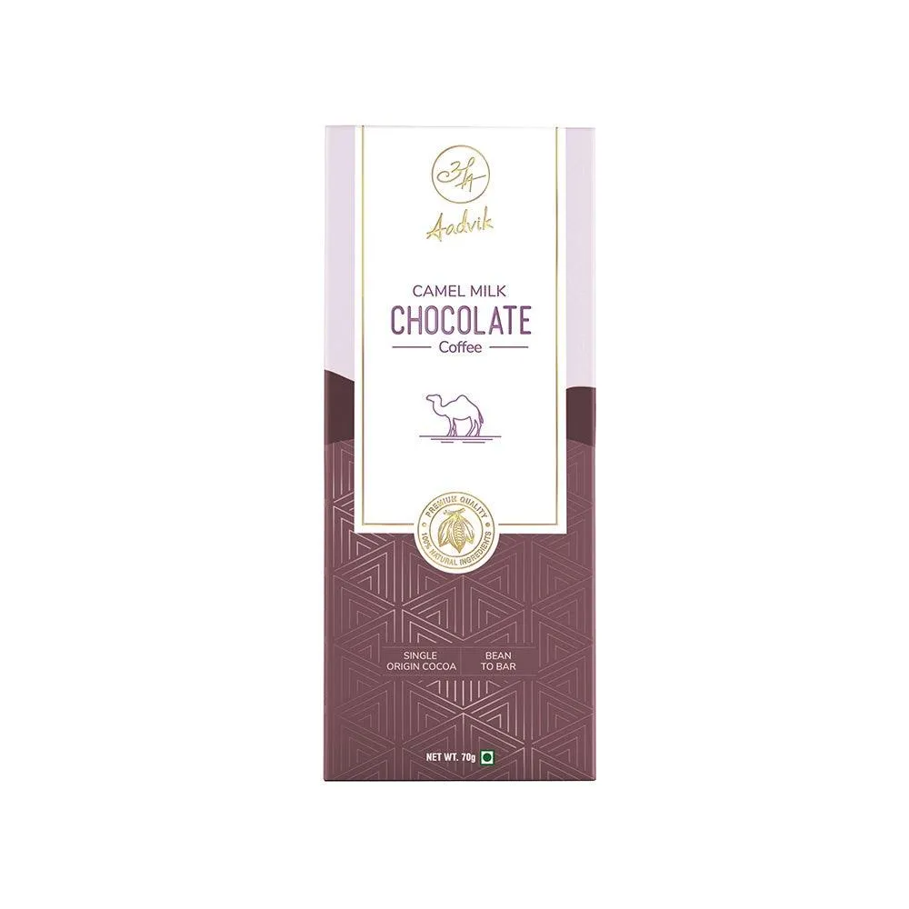 Aadvik Camel Milk Chocolate Coffee Aadvik Camel Milk Chocolate Coffee-Pack Size-70 g