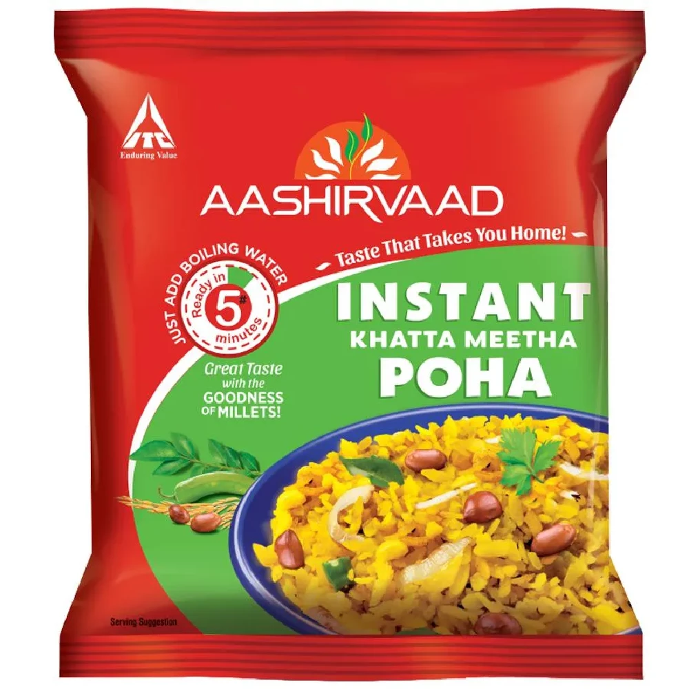Aashirvaad Instant Khatta Meetha Poha - Ready To Eat, Wholesome Breakfast, Fibre Rich - Image 2