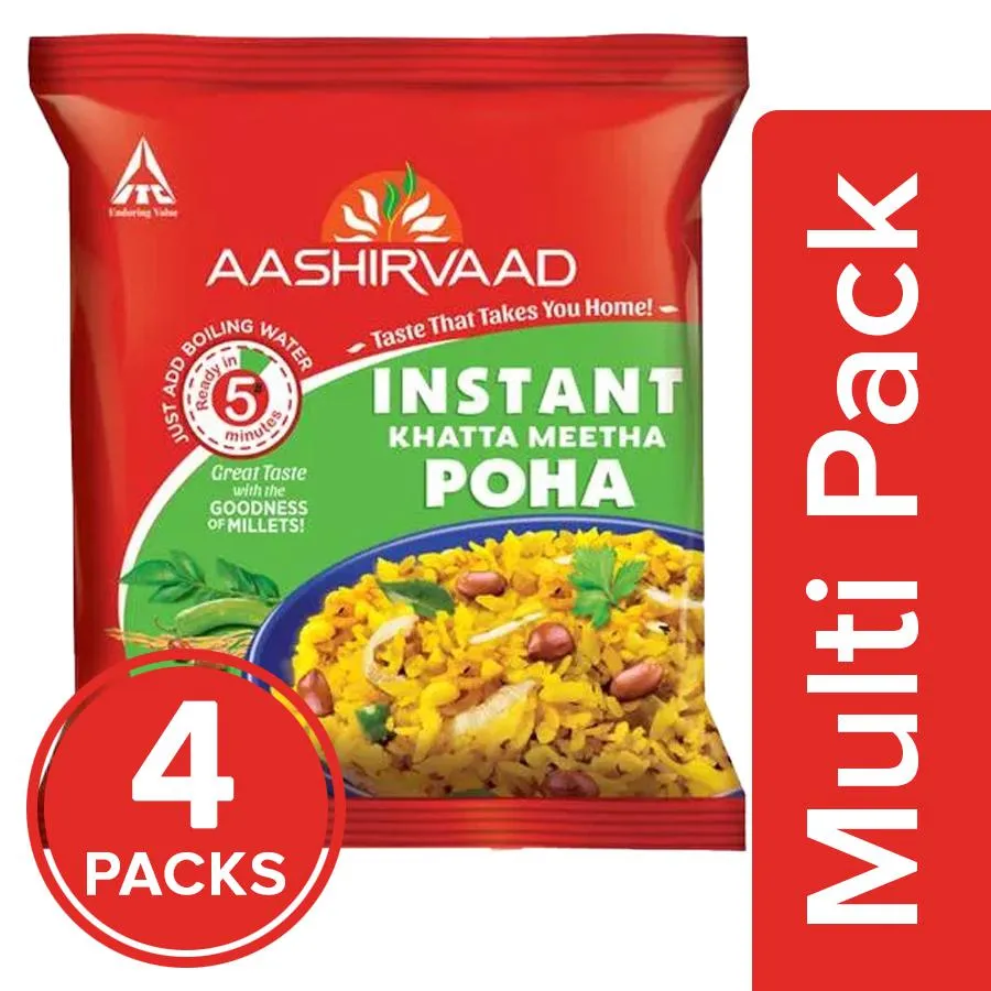 Aashirvaad Instant Khatta Meetha Poha With Millets - Image 1