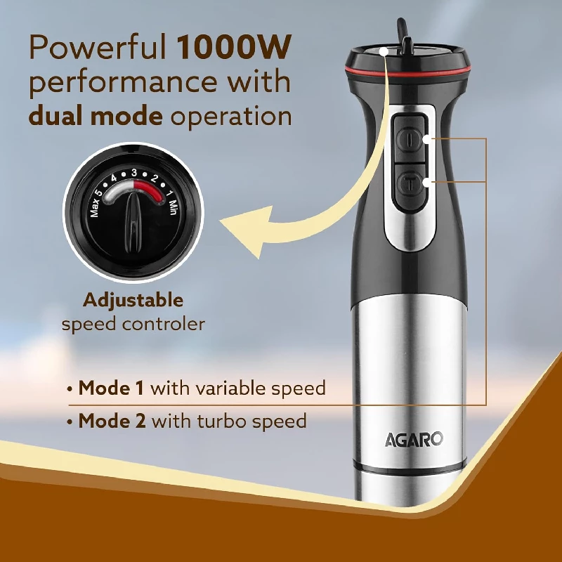 Agaro 1000 Watts Grand Plus 6 in 1 Hand Blender - Image 2