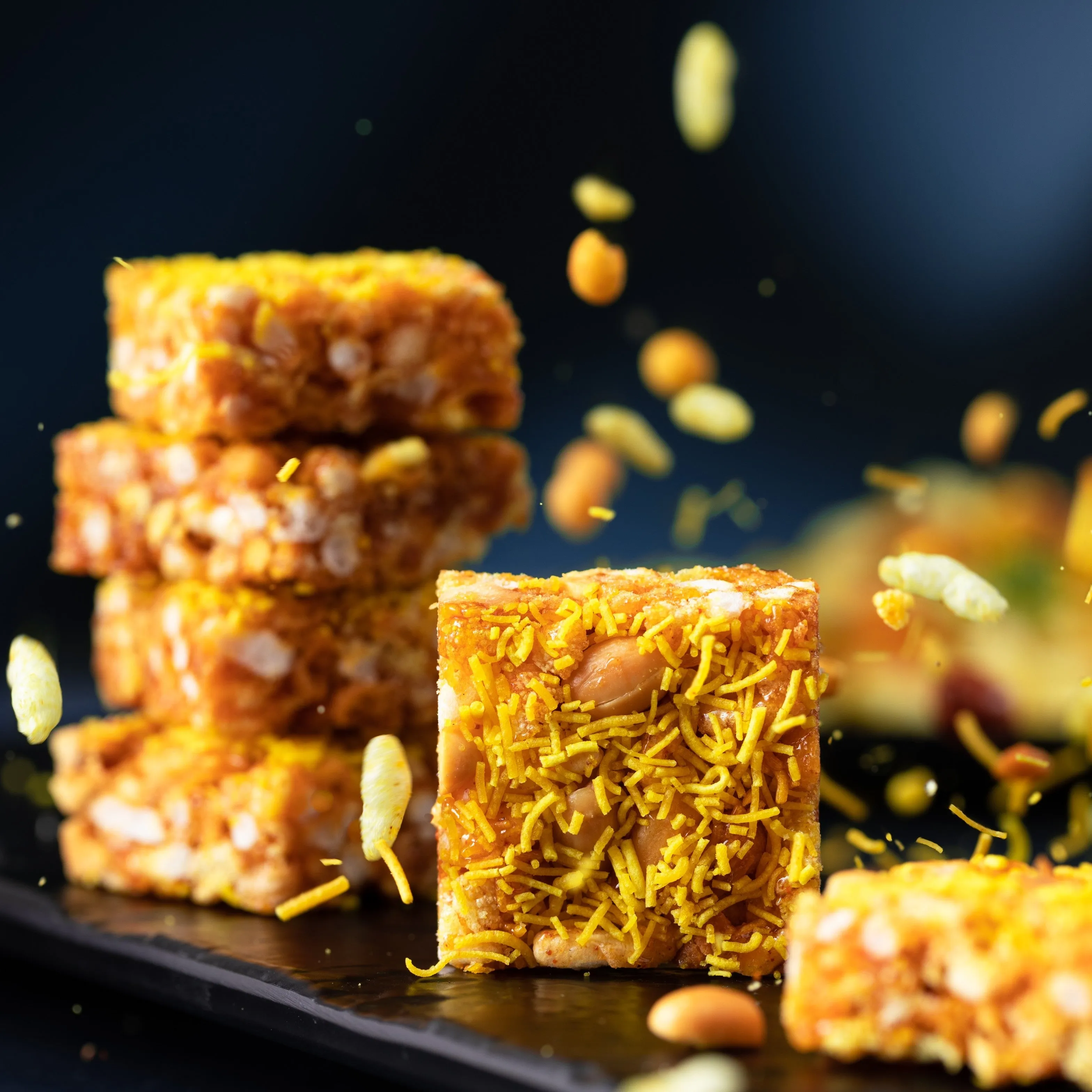 Almond House Bhel squares Almond House Bhel squares-Pack Size-200 g