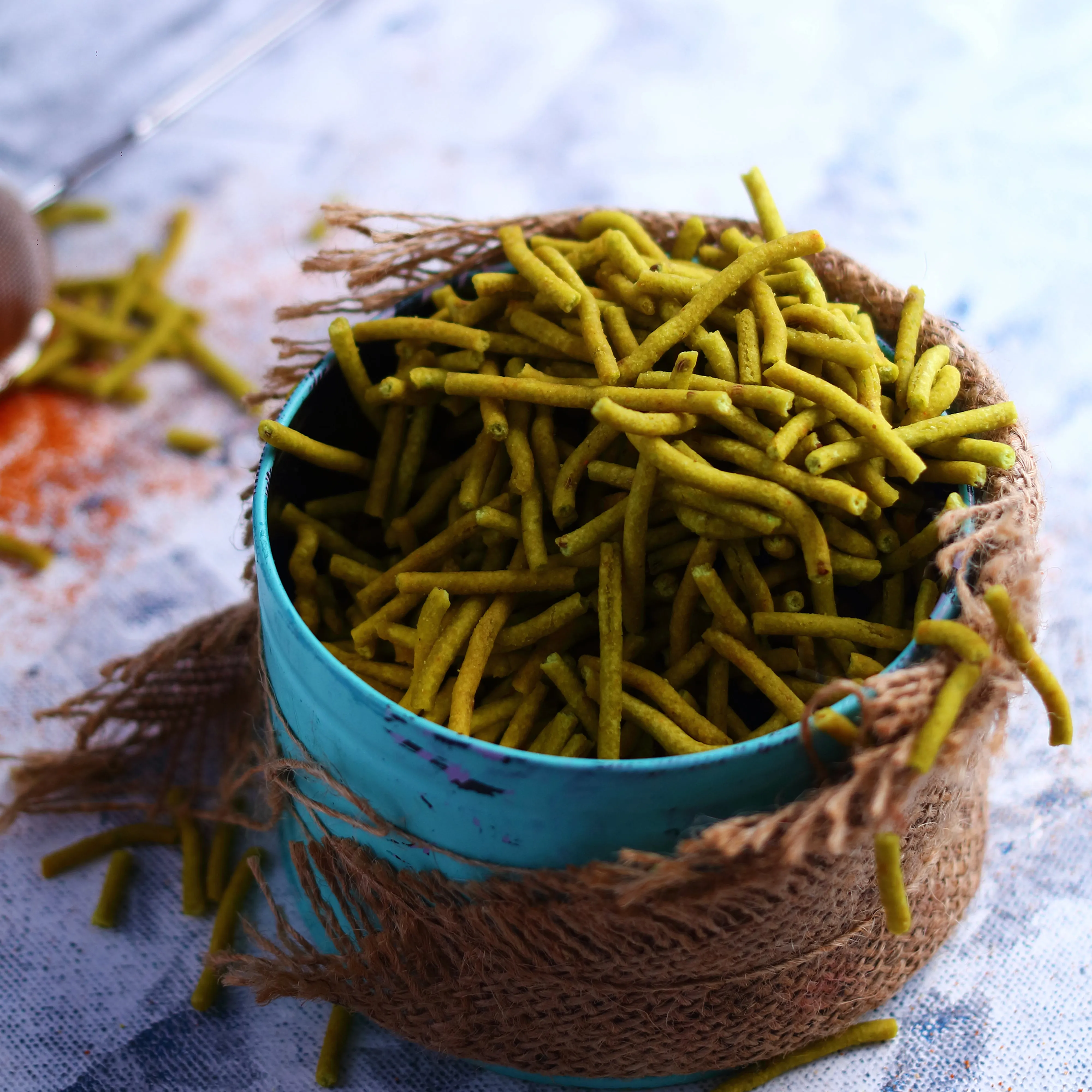 Almond House Palak Sev Almond House Palak Sev-Pack Size-200 g