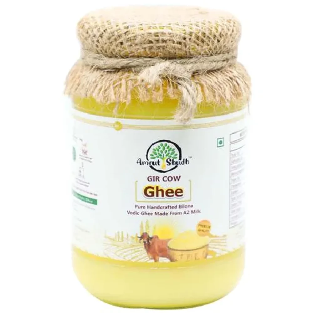 Amrut Shudh A2 Gir Cow Vedic Ghee By Bilona Method Improves Immunity & Digestion