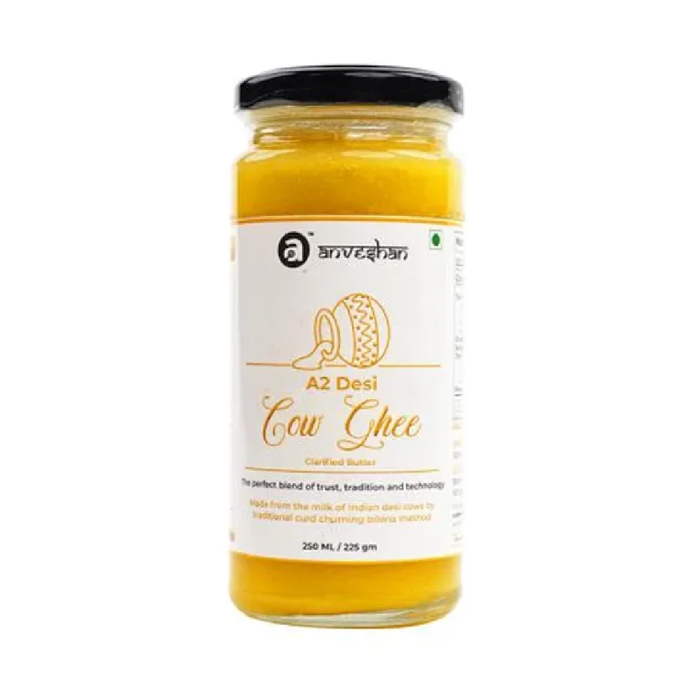 Anveshan A2 Desi Hallikar Cow Ghee - Vedic Bilona Churned From Curd - Image 3