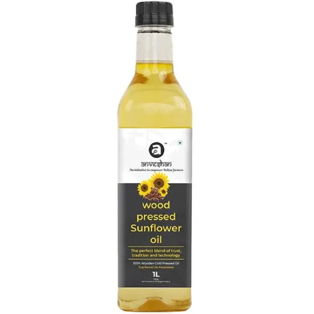 Anveshan Wood Cold Pressed Sunflower Cooking Oil - Heart-Healthy Good Fats - Image 11