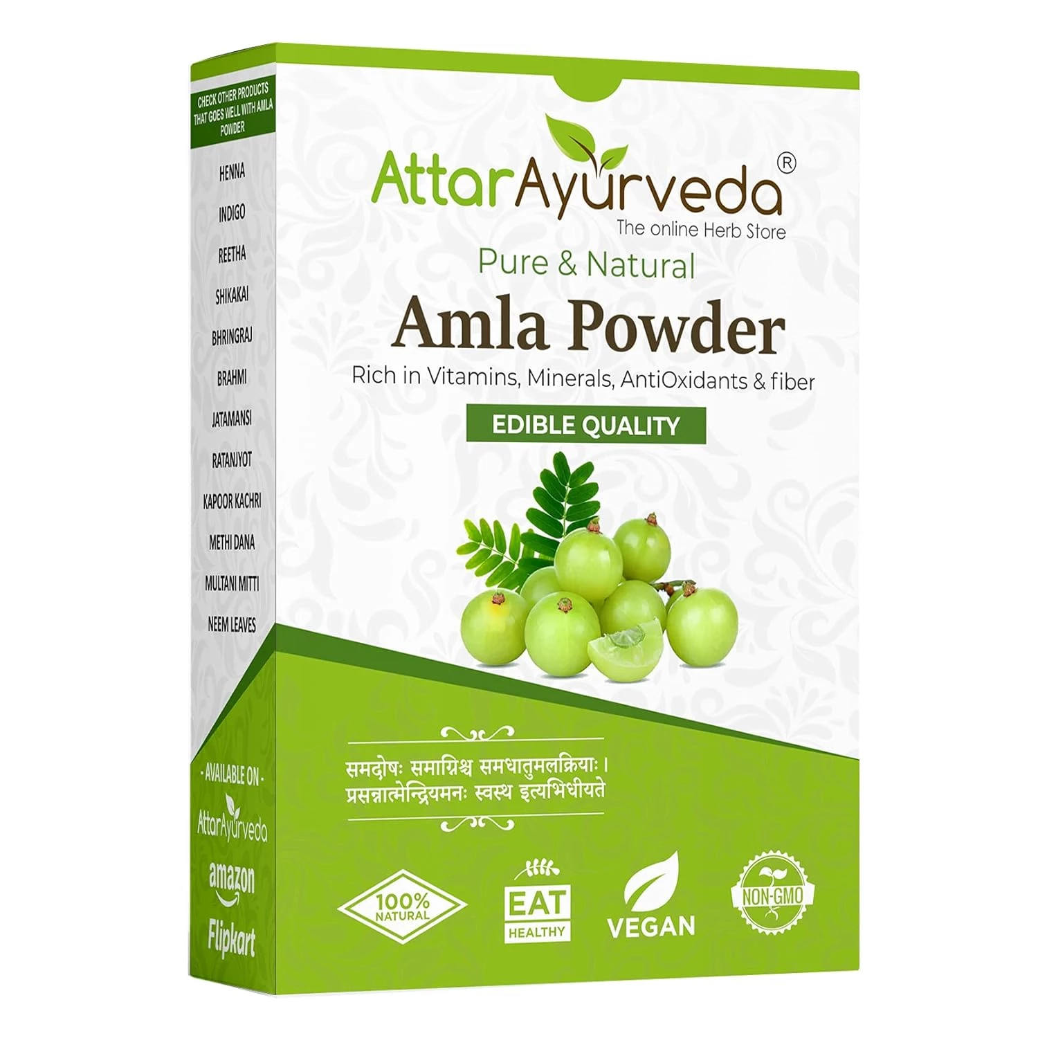 Attar Ayurveda Pure Amla Powder For Hair Growth