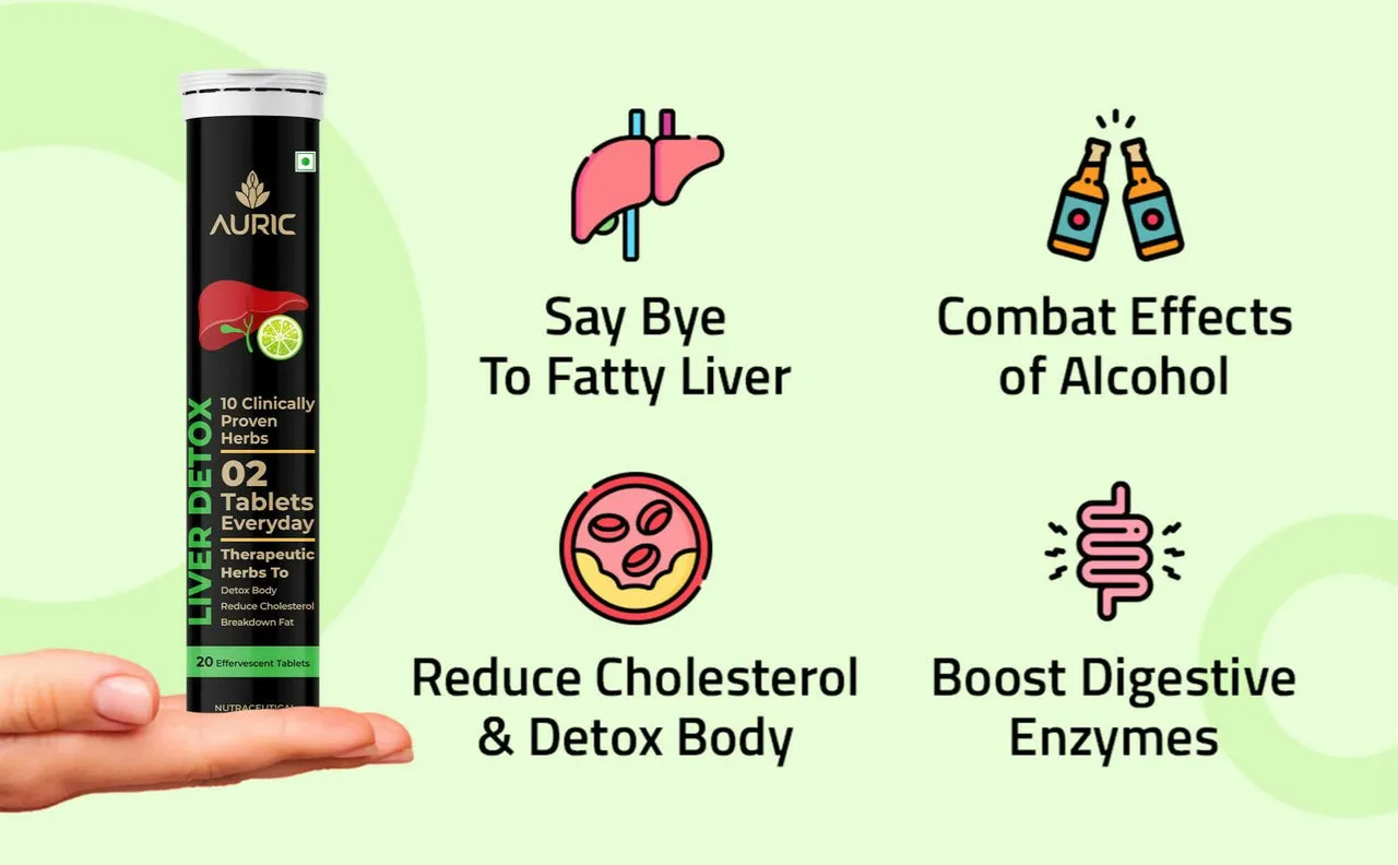 Auric Liver Detox Effervescent Tablets (20 Tablets Each) - Image 5