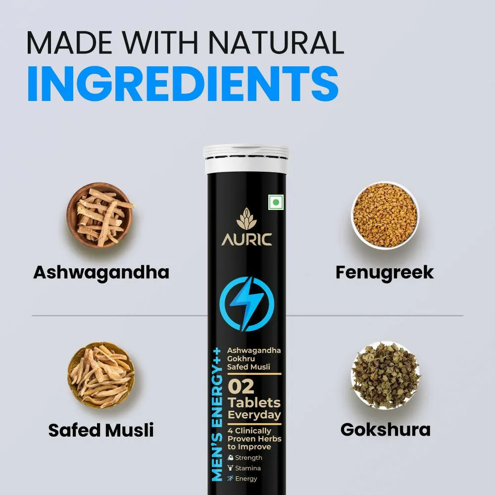 Auric Men's Energy++ Effervescent Tablets (20 Tablets Each) - Image 7