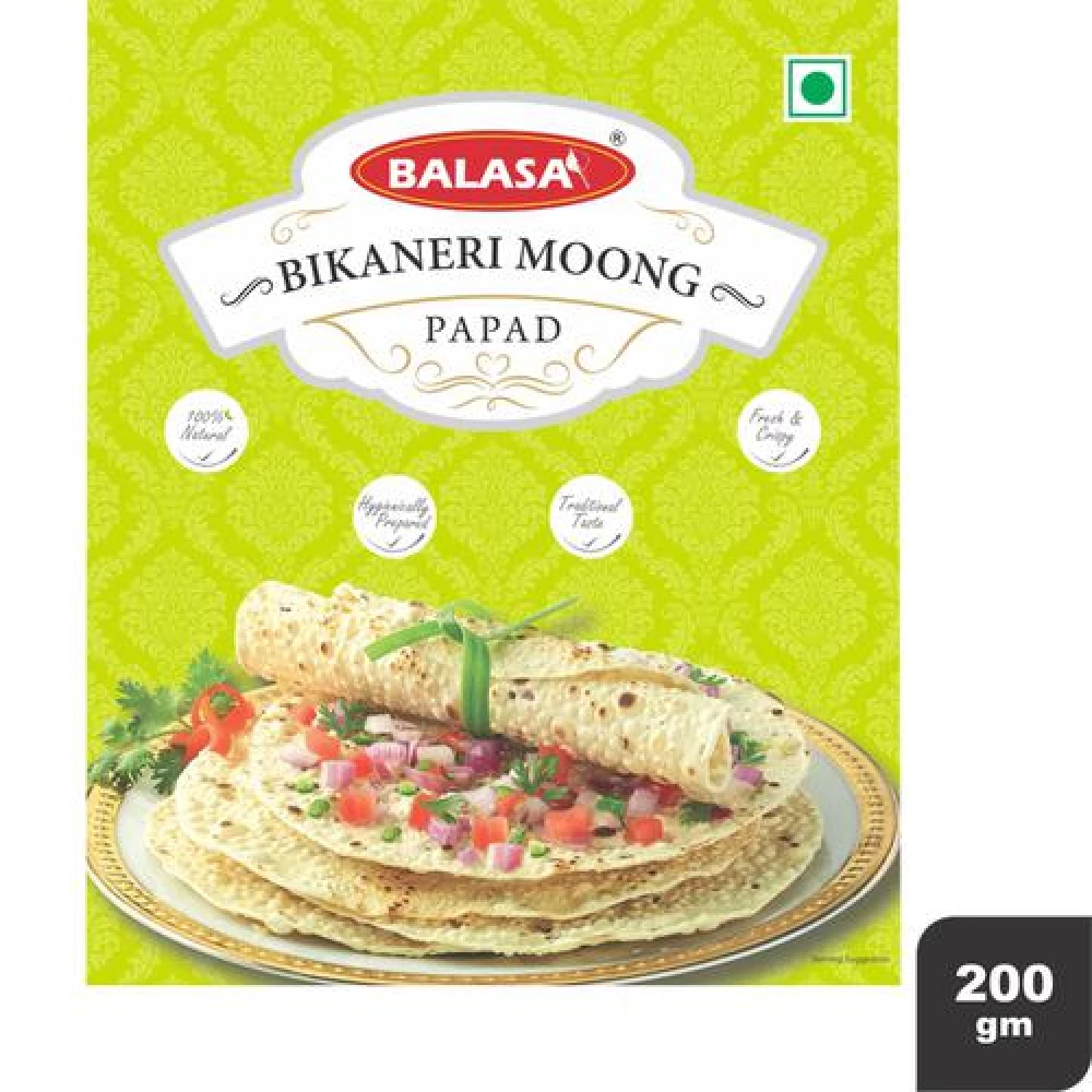 BALASA Bikaneri Moongh Papad Big