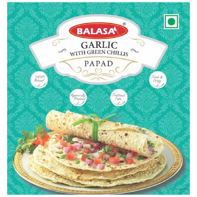 BALASA Papad Garlic With Green Chilli