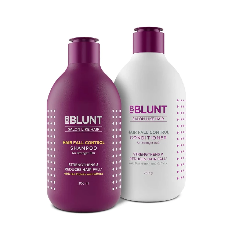 BBLUNT Hair Fall Control Shampoo & Conditioner Combo (300 ml+250 g) and Scalp Hair Tonic (50 ml) - Image 2