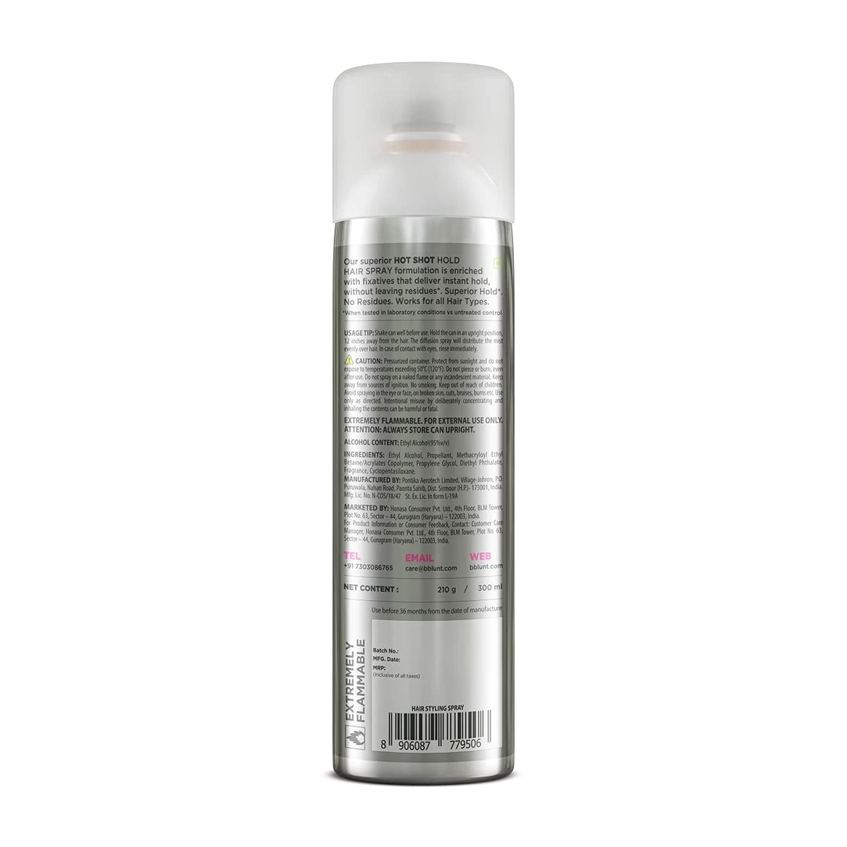 BBLUNT Hot Shot Hold Spray for Instant & Firm Hold - Image 2