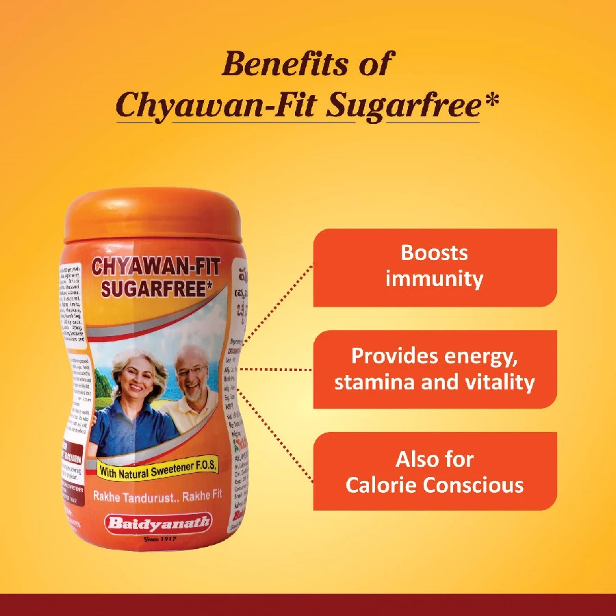 Baidyanath Asli Ayurved Chawan-Fit Sugar Free Chywanaprash - Image 7