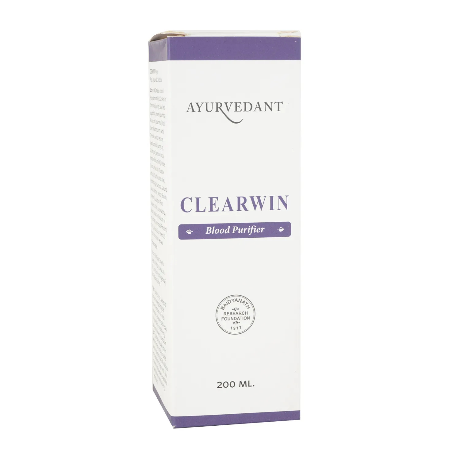 Baidyanath Ayurvedant Clearwin Blood Purifier Syrup - Image 2