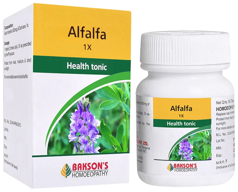Bakson's Homoeopathy Alfalfa 1x