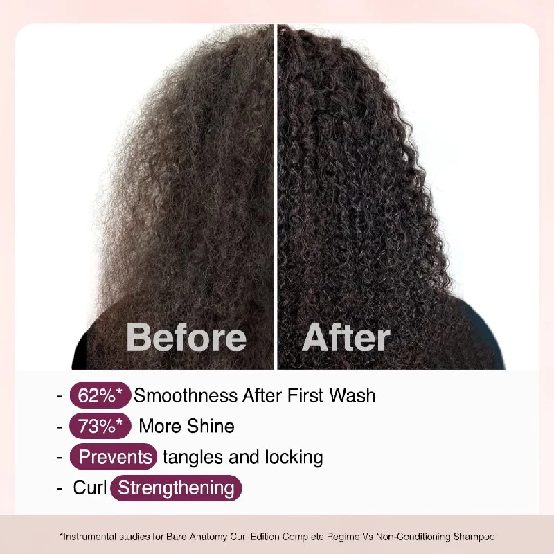 Bare Anatomy Curl Defining Shampoo  & Curl Enhancing Hair Mask, Leave-In Conditioner, Curl Defining Gel - Image 3