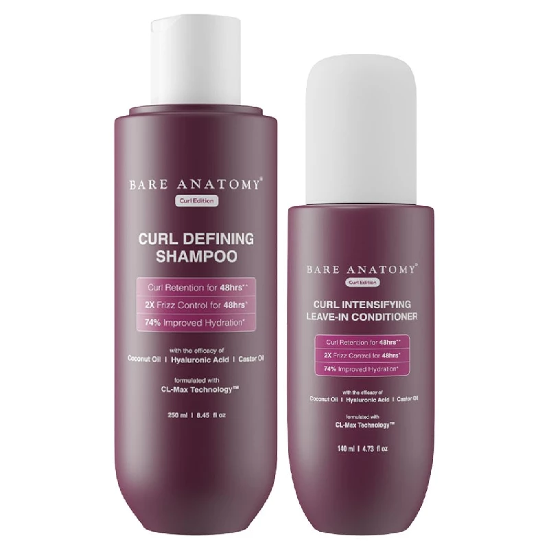Bare Anatomy Curl Defining Shampoo & Curl Intensifying Leave In Conditioner Cream Bare Anatomy Curl Defining Shampoo & Curl Intensifying Leave In Conditioner Cream-Pack Size-Combo of 2