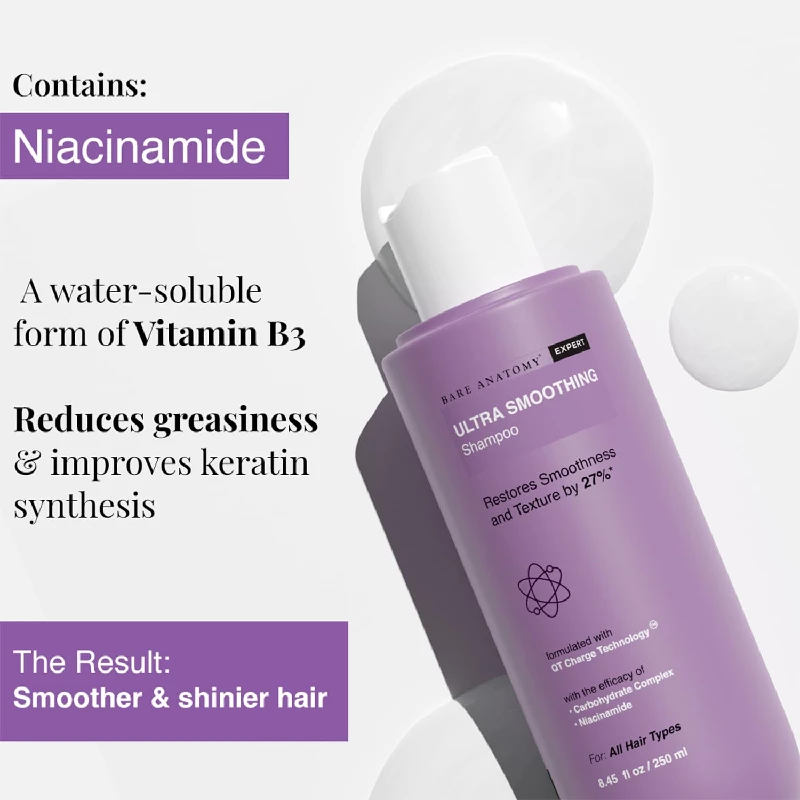 Bare Anatomy Ultra Smoothing Shampoo & Ultra Smoothing Hair Mask - Image 3