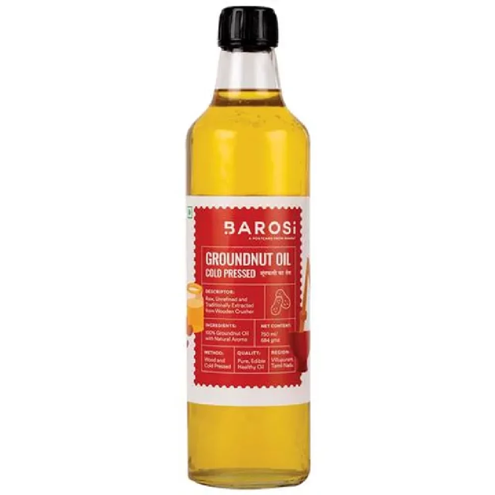 Barosi Groundnut Oil Cold Pressed, Good For Healthy Heart