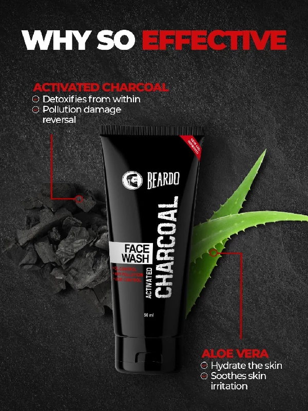 Beardo Activated Charcoal Face Wash for men - Image 3
