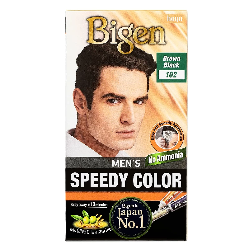 Bigen Men's Speedy Brown Black Hair Color - Image 1