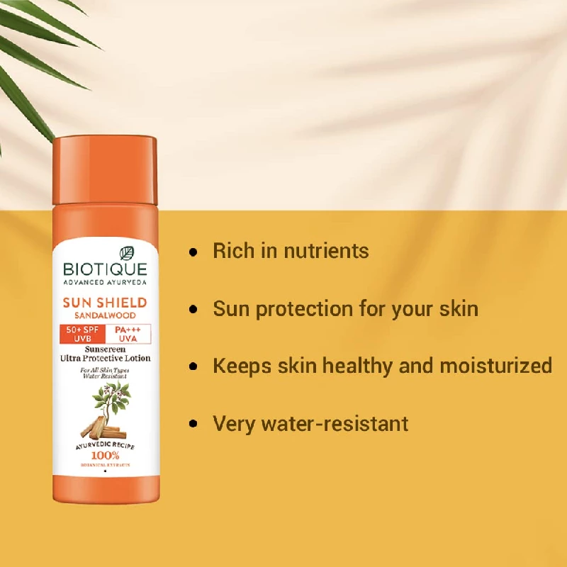 Biotique Sandalwood Sunscreen Ultra Soothing Face Lotion - Image 5
