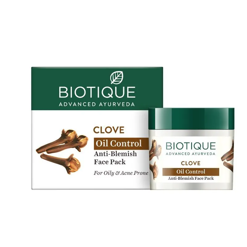 Biotique Bio Clove Oil Control Anti- Blemish Face Pack Biotique Bio Clove Oil Control Anti- Blemish Face Pack-Pack Size-75 g
