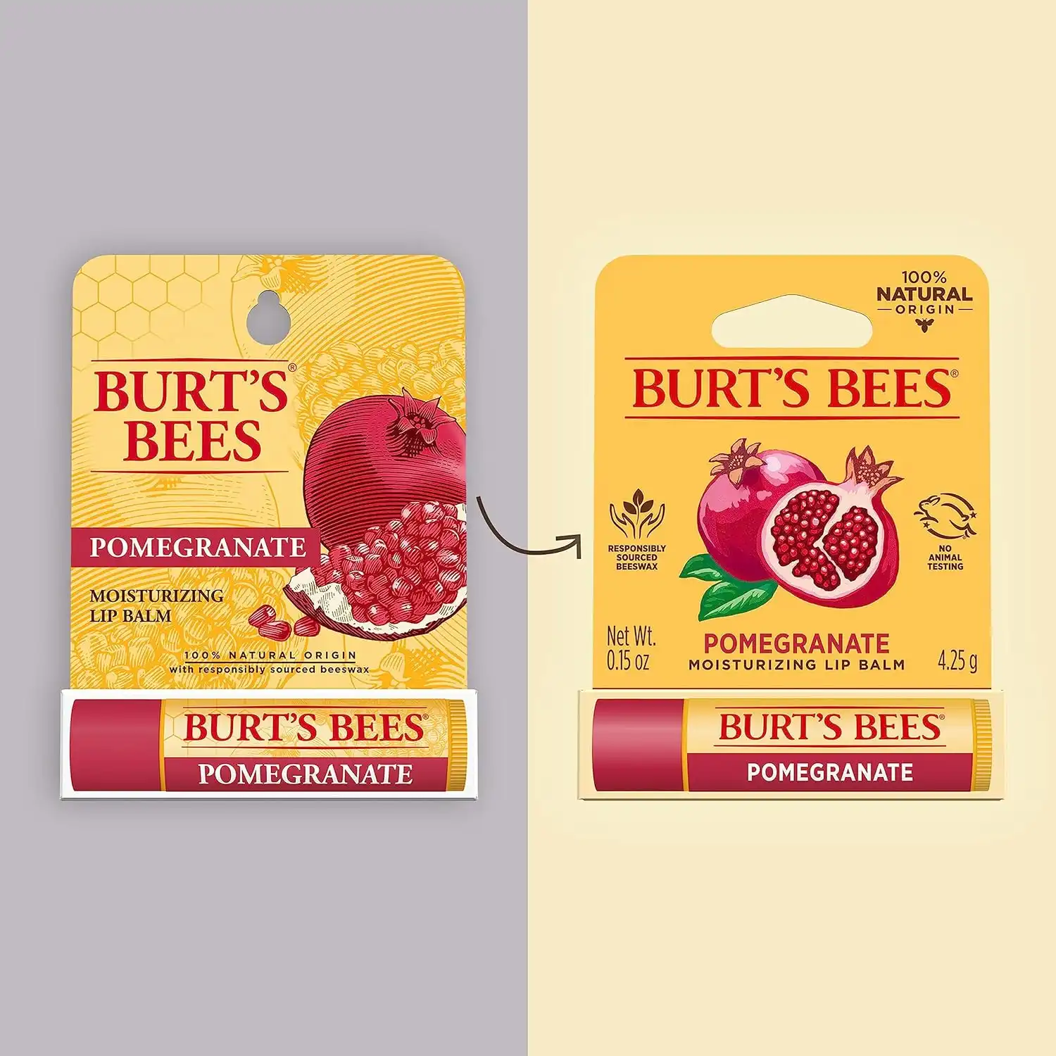 Burt's Bees Pomegranate Lip Balm - Image 3