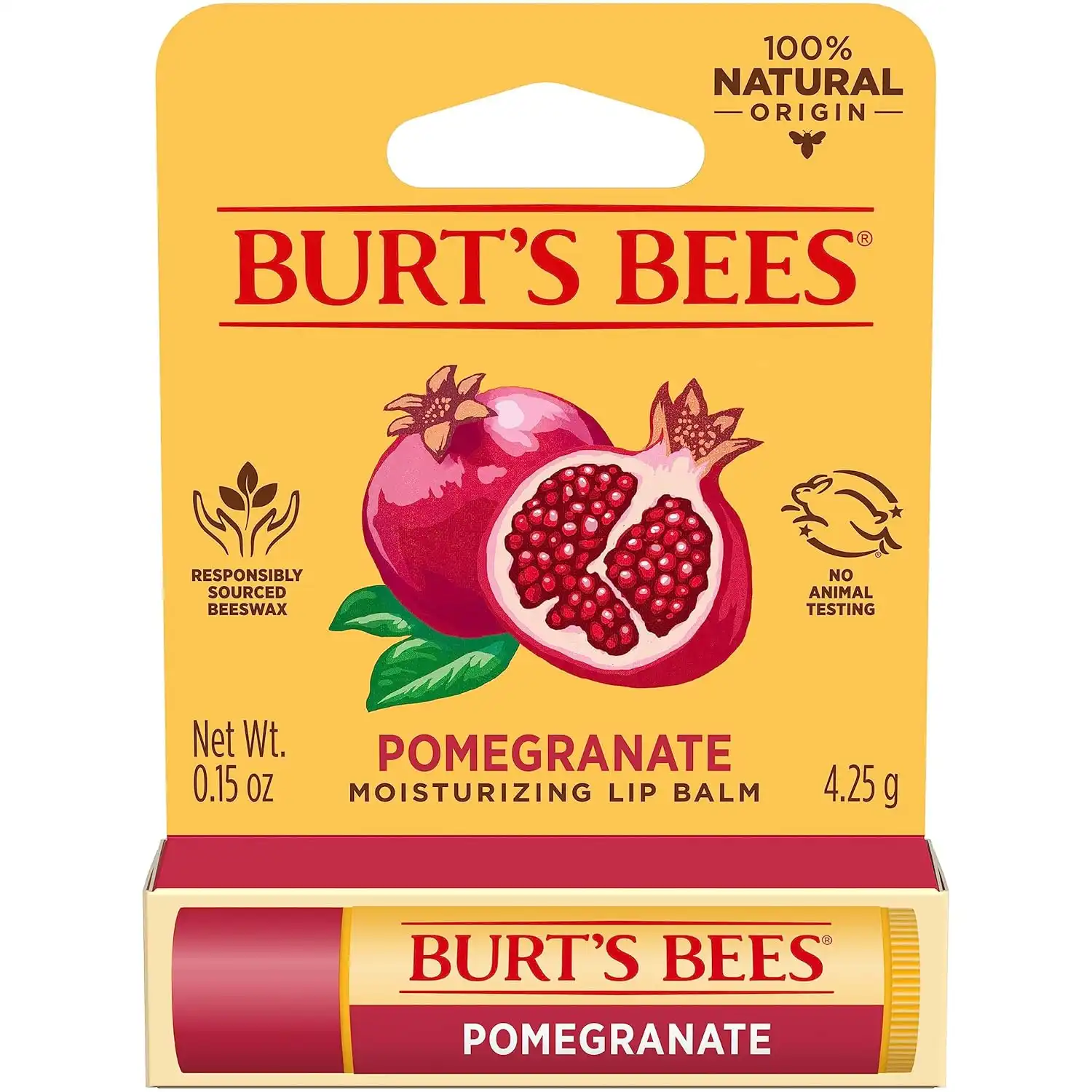 Burt's Bees Pomegranate Lip Balm - Image 4