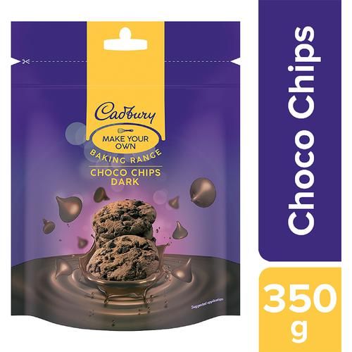 Cadbury Baking Range - Choco Chips Dark Cadbury Baking Range - Choco Chips Dark--350 g Pouch
