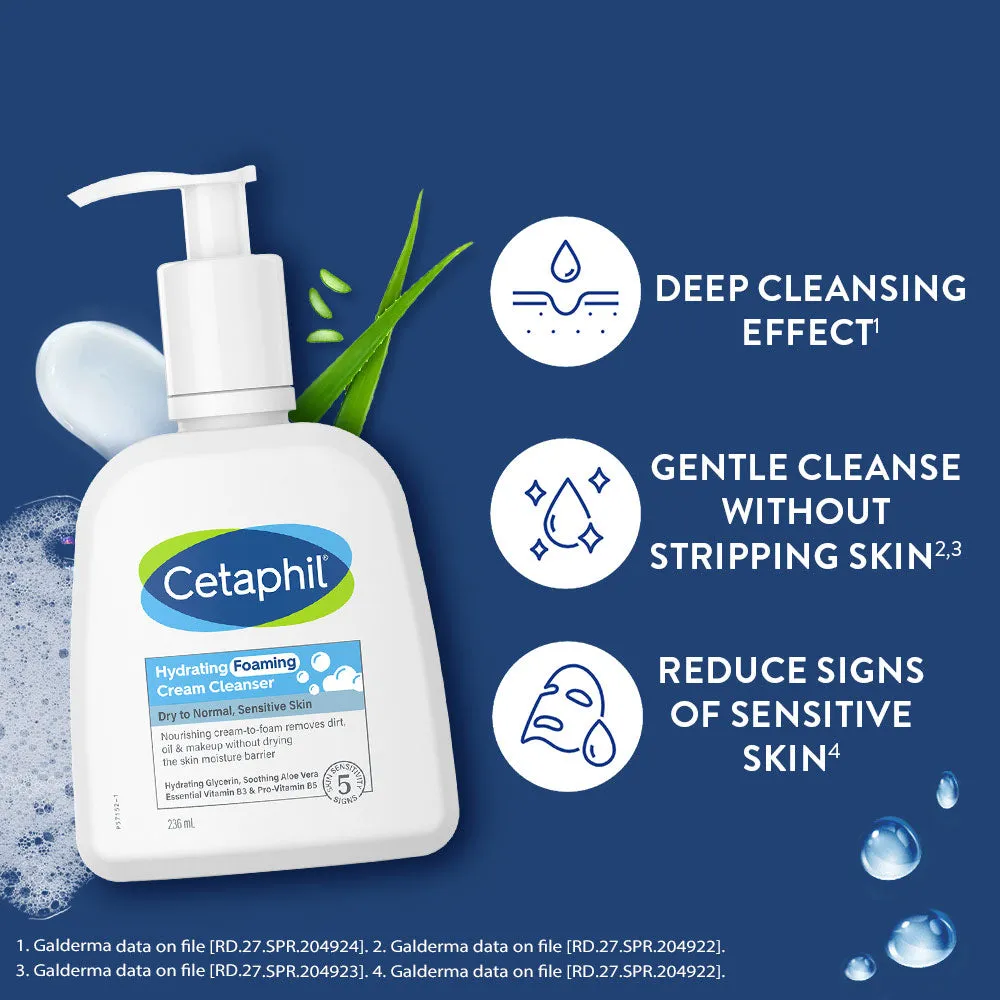Cetaphil Hydrating Foaming Cream Cleanser - Image 5