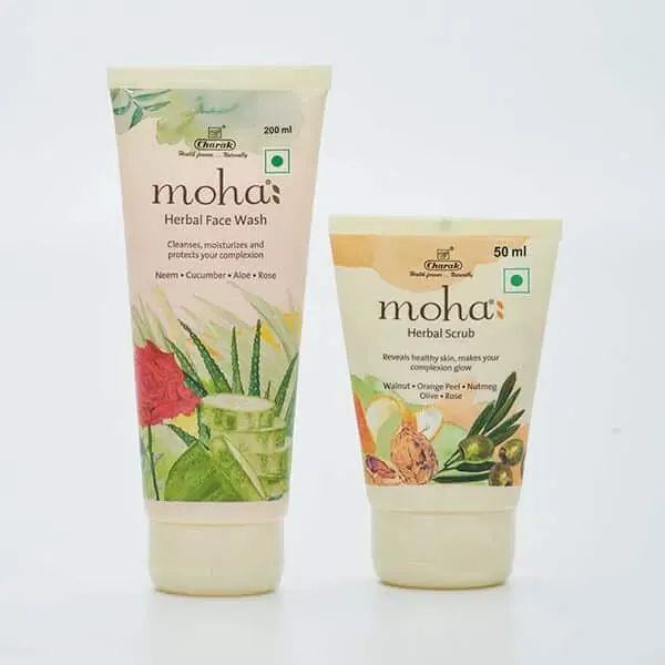 Charak Pharma Herbal Face Wash & Scrub Combo - Image 2