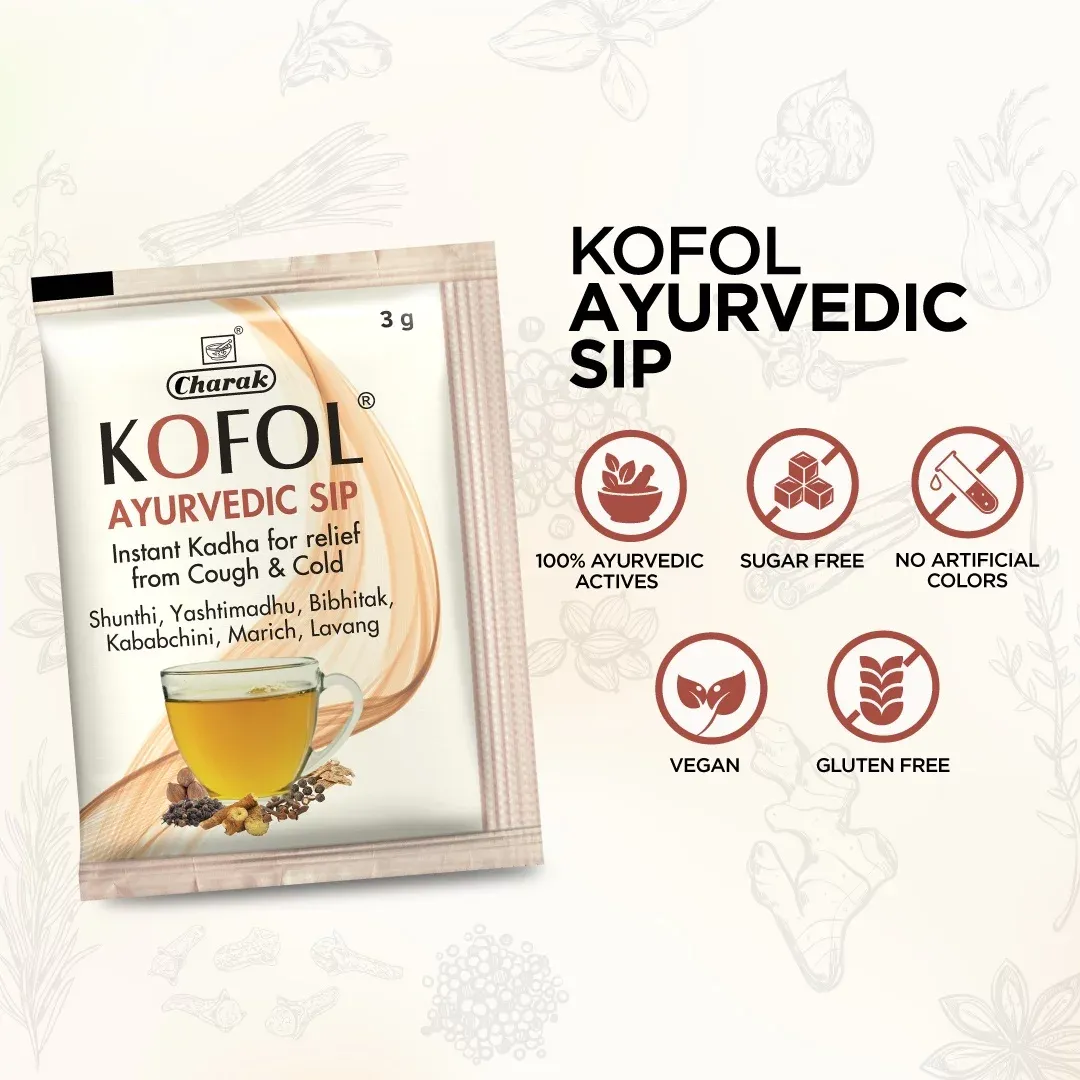 Charak Pharma Kofol Ayurvedic Sip Instant Kadha