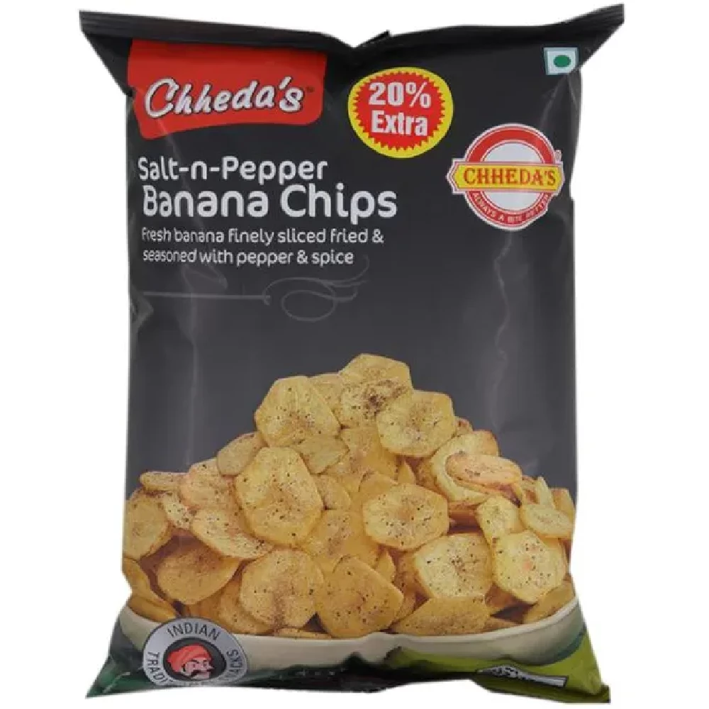 Chhedas Salt-n-Pepper Banana Chips Chhedas Salt-n-Pepper Banana Chips-Pack Size-170 g