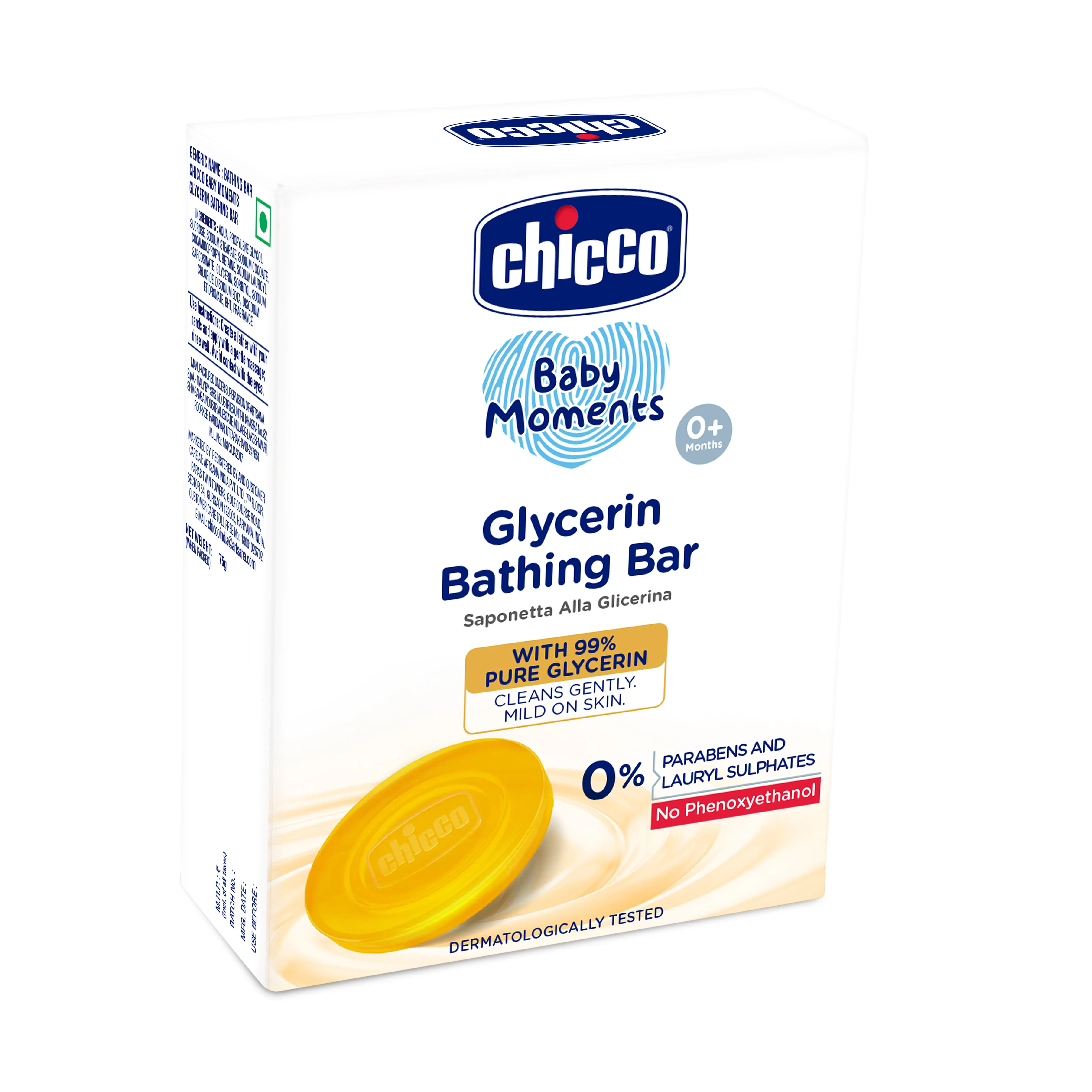 Chicco Baby Moments Glycerin Bathing Bar - Image 3