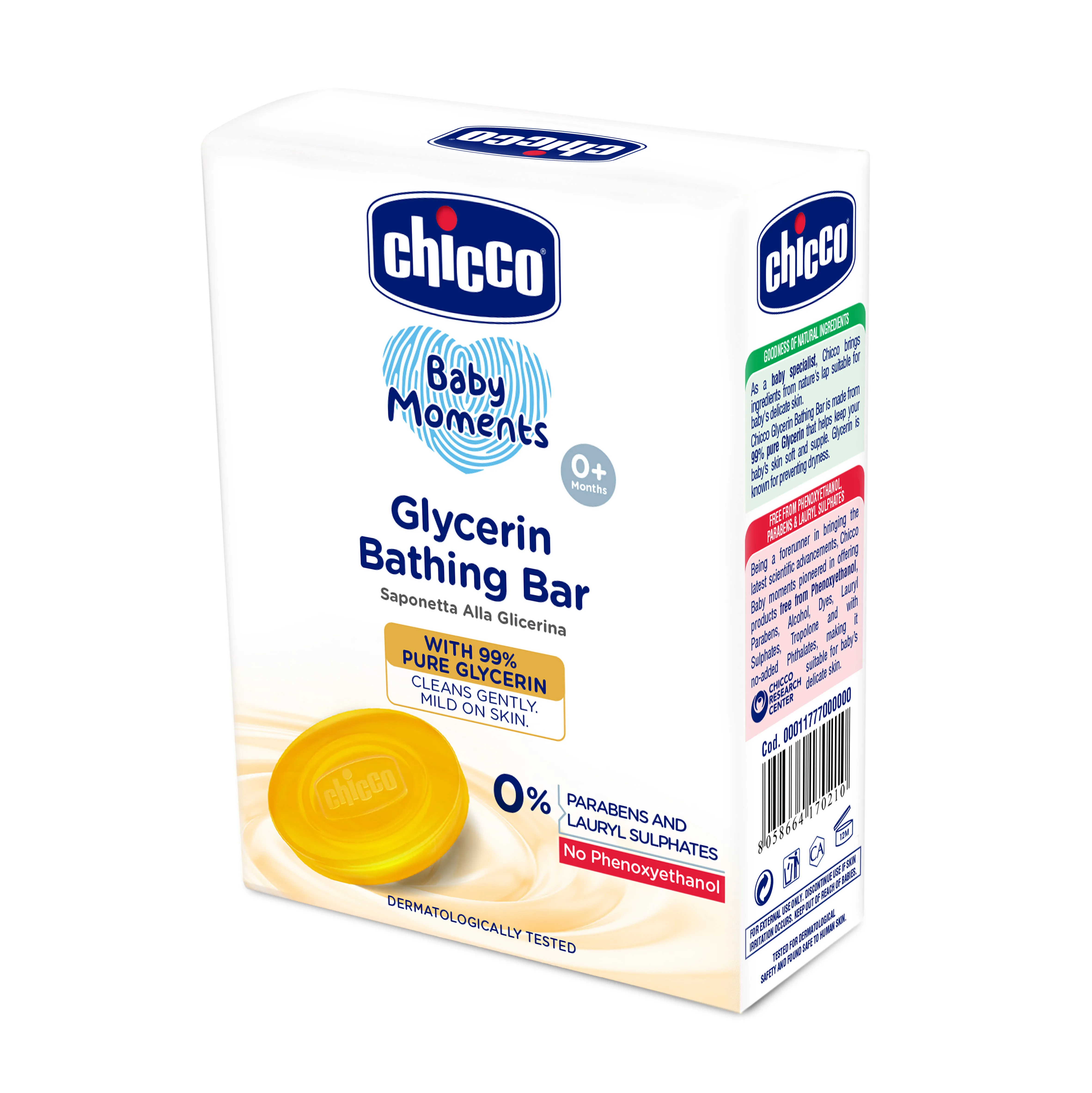 Chicco Baby Moments Glycerin Bathing Bar - Image 4